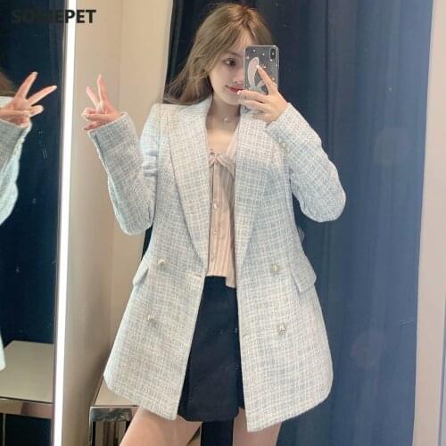 Somepet Women's Tweed Blazers