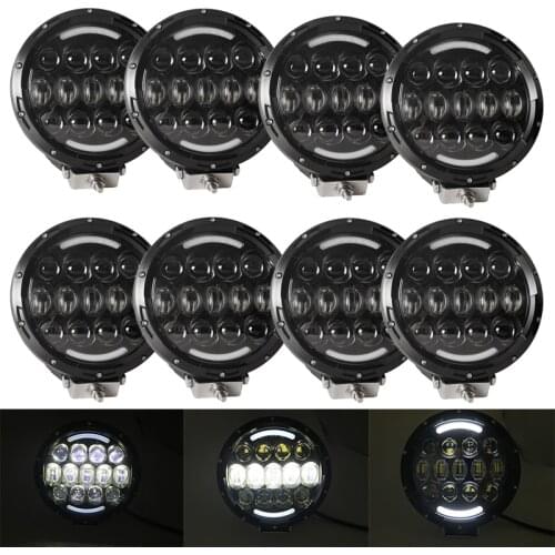 2PCS 105W LED Work light Hi/Low beam DRL Offroad Driving lights for Truck, Car, ATV, SUV, Jeep, Construction, Camping, Hunters