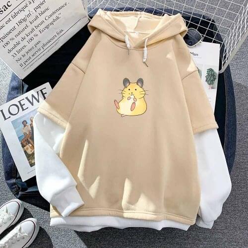 Guinea Pig Sweatshirts for Teen Girls Graphic Hoodies Women Autumn Spring Long Sleeve Pullover Tops Fashion Kawaii Clothes