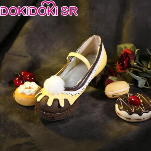 DokiDoki-SR Game Identity V Women Tracy Reznik Candy Girl Mechanic Cosplay Shoes Women Costume Women Dress Cute Cosplay Shoes