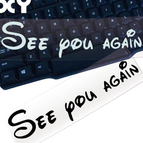 Waterproof Reflective Type Car Stickers Motorcycle Stickers Decals See You Again Bumper Stickers For Cars