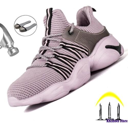 New Work Boots Safety Steel Toe Shoes Men Safety Shoes Women Anti Smashing Work Shoes Light Work Sneakers Men Safety Shoes Men