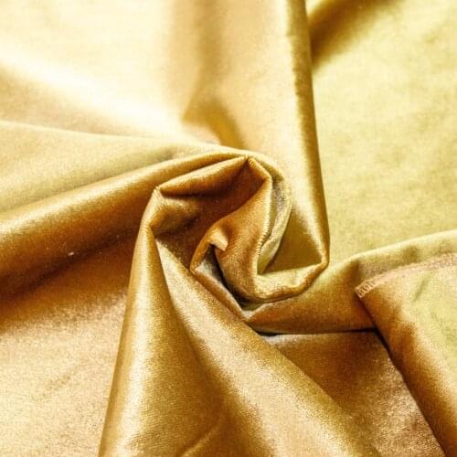 Gold Curtain Velvet Fabric 145 cm width 10 mt'ye up cut
