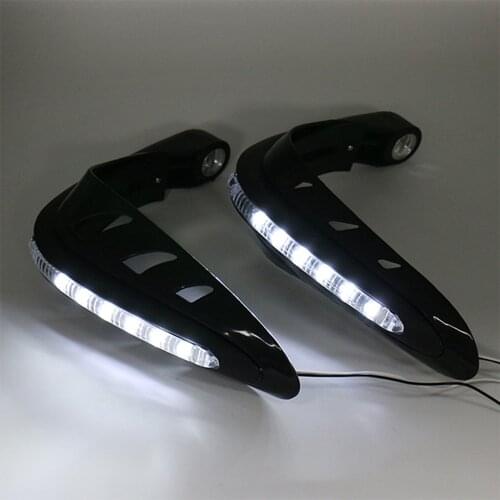 1 Pair Of Motorcycle Handlebar Guards, Led Hand Guards, Led Lights, Universal Motorcycle Hand Guards, Motorcycle Accessories