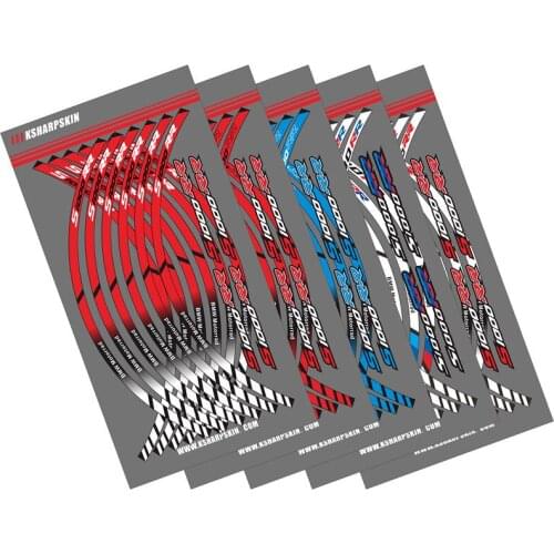 12 X Thick Edge Outer Rim Stickers Stripe Wheel Decals For BMW S1000RR sticker