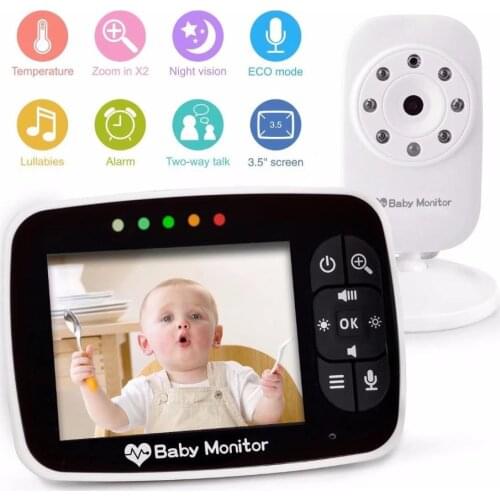2019 New Arrival 3.5 Inch Baby Monitor 2.4GHz Digital Wireless Audio & Video Transmission