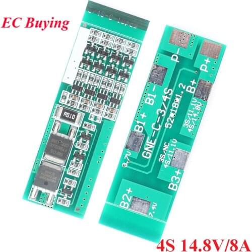 4S Li-ion Lithium Iron Battery 18650 Protection Board Charger Charging Module 14.8V 8A PCB BMS Lipo Cell Module