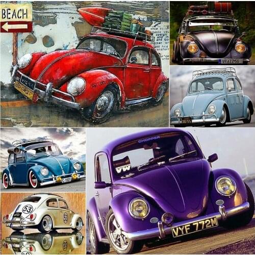 5D Diamond Painting Car Cross Stitch Home Decor Gift Art Picture on Wall Full Drill Mosaic Handmade Rhinestone Embroidery Kits