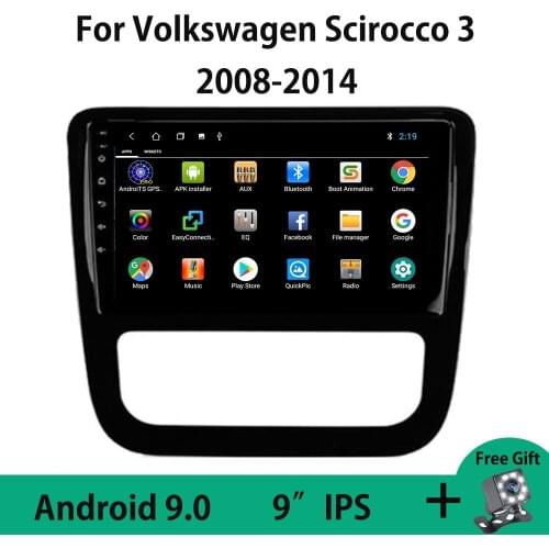 Android 10 Quad-Core For Volkswagen Scirocco 3 III Mk3 2008 - 2014 Car Radio Multimedia Video Player Navigation Stereo GPS WIFI