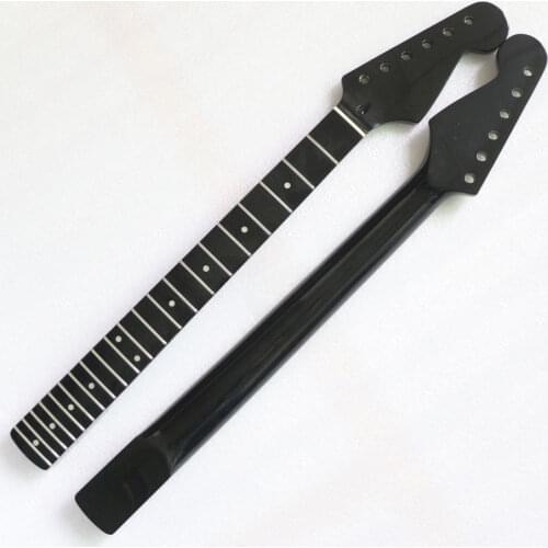 Black New Canadian maple 21 Fret Guitar Neck For Stratocaster style Repair parts