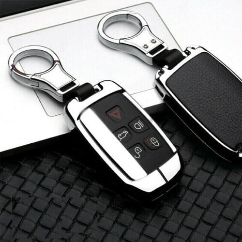 Zinc Alloy Car Key Case Cover Shell For Land Rover A9 Range Rover Sport Evoque Freelander 2 Jaguar XE XJ XJL XF C-X16 V12 Guitar
