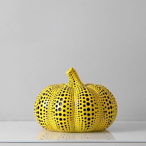 Decoration Pumpkin Statue Furnishings Decorations Ornaments Artist Creative Home Simple Dots Figurine