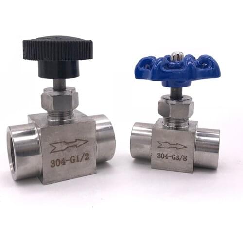 Needle valve Female thread 1/8" 1/4" 3/8" 1/2" inch stainless steel Flow Control shut off crane Adjustable needle valve