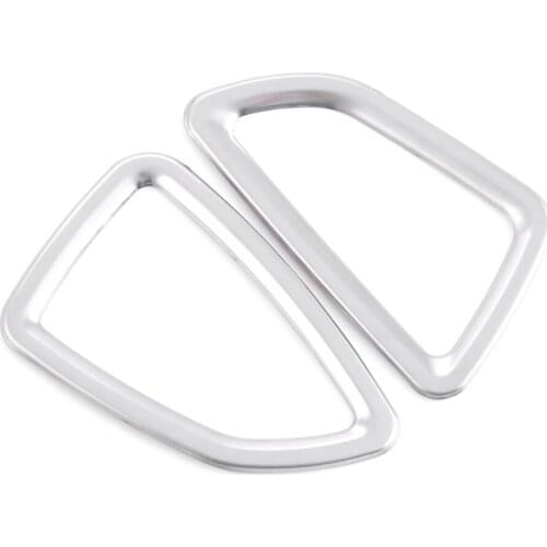 2pcs kit Stainless steel trim accessories interior outlet decoration ring Car Accessories For Hyundai Tucson 2015 2016