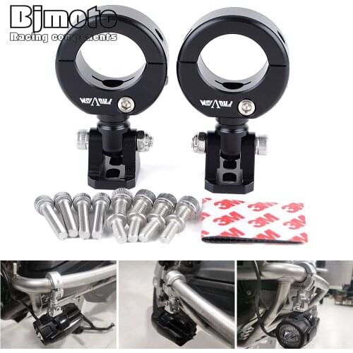 Motorcycle Spot Light Extender Bracket For Suzuki Honda motorbike with 28-32mm OD cross bar