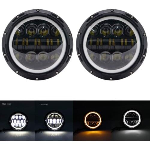 7" HeadLight For Harley LED Headlight 7 Inch Motorcycle Headlamp H4 High Low Beam For Davidsion Light lamp