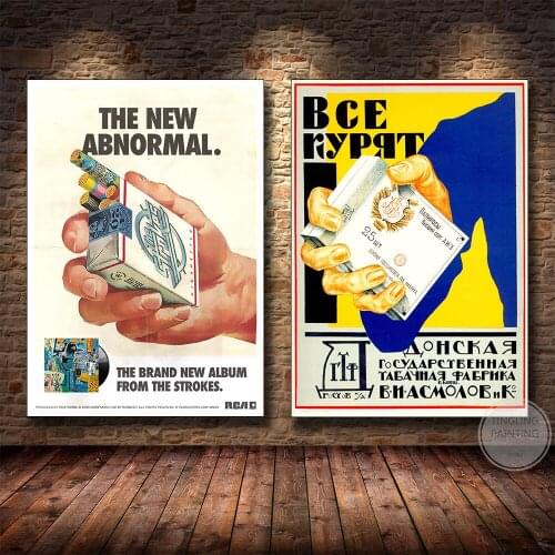 The Strokes Concert Poster Indie Music Band Canvas Painting Abstract Art Prints Retro Living Room Wall Art Home Decor Mural