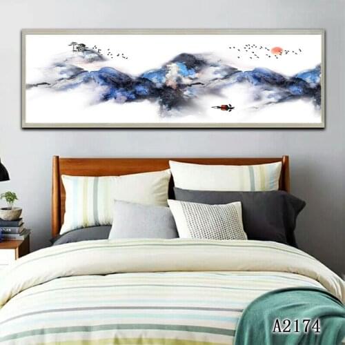 Modern Oil Painting Print on Canvas White and Black Landscape Canvas Art Printing Canvas Painting Wall Art Picture for HomeDecor