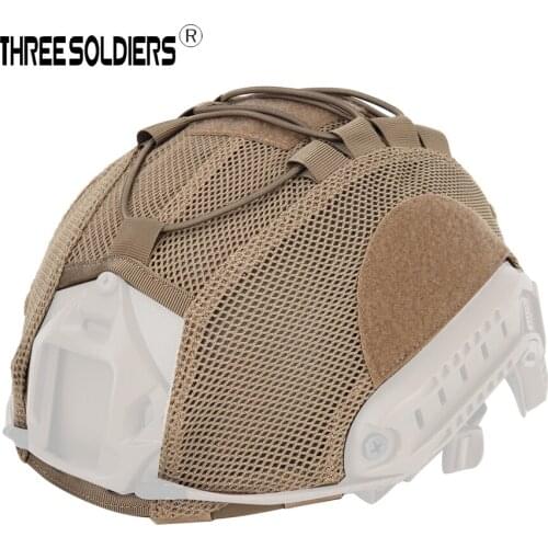 Tactical FAST Helmet Mesh Cover with Hook&loop Hunting Shooting Cs Wargame Helmet Cover Military Airsoft Helmet Cover