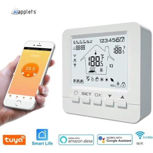 Tuya Smart WiFi Thermostat Temperature Controller Water Electric Warm Floor Heating Water Gas Boiler Works with Echo Google Home