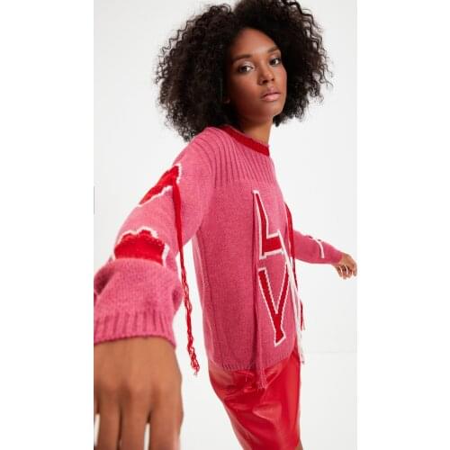 Trendyol Fringe Detail Knitwear Sweater TWOAW22KZ0836