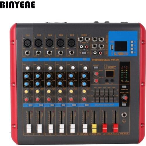 MLLSE 7 Ch SMR703 Professional DJ Tafel, Sound Mixer Machine for Studio Recording and Home Karaoke Entainments