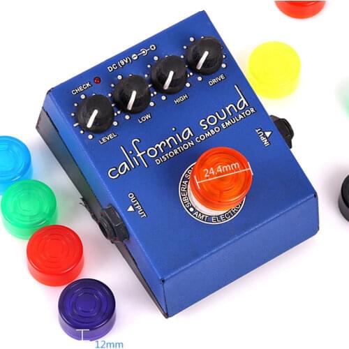 1 Piece Candy Color Electric Guitar Effect Pedal Mooer Candy Cover Cap Footswitch Topper Plastic Bumpers For Guitar Effect Pedal
