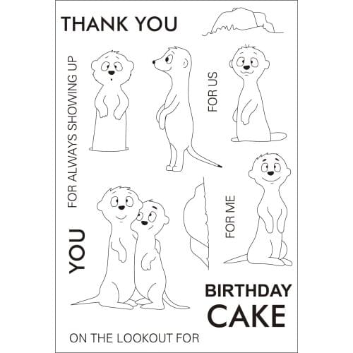 11x16 Cute bears hugging Transparent Clear Stamps Silicone Seals for DIY scrapbooking photo album Card Making