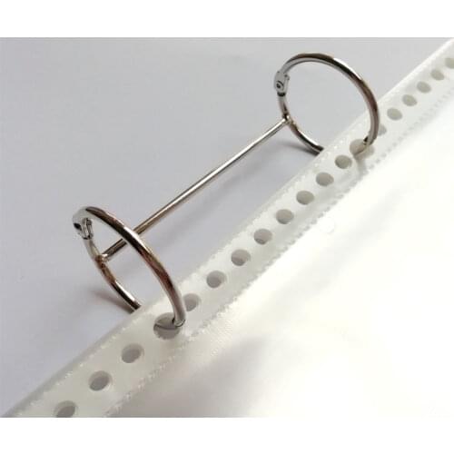 2pcs Metal 2-loop Loose-leaf Ring Book Binder Rings Notebook Album Scrapbook Clips Binder A4 Stationery Binding Machine Office