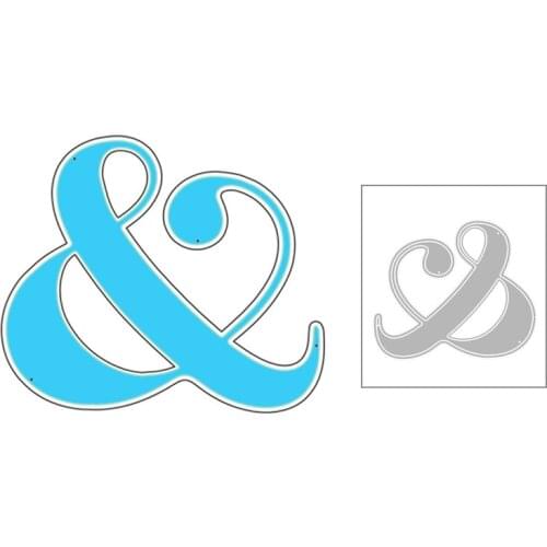 2020 New Symbol '&' and Embossing Metal Cutting Dies For DIY Decoration Album Greeting Card and Cut Paper Scrapbooking No Stamps