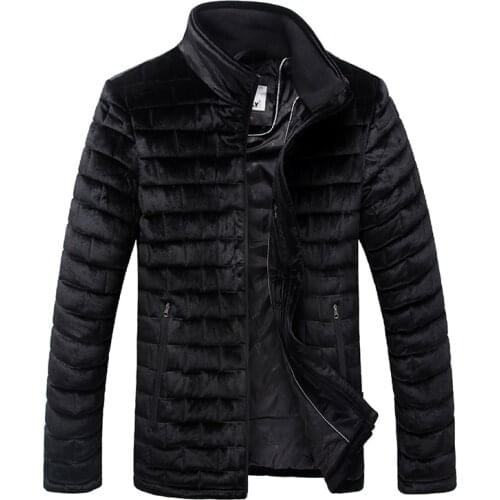 2021 Hot Sale Winter Jacket Man Fashion Cotton Padded Jacket Puffer Jacket Stand Collar Mens Winter Coats Autumn Jackets Outwear