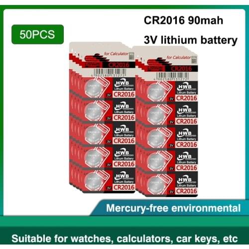 50pc For maxell cr2016 BR2016 DL2016 LM2016 KCR2016 ECR2016 3v button cell coin lithium batteries for watch car toy