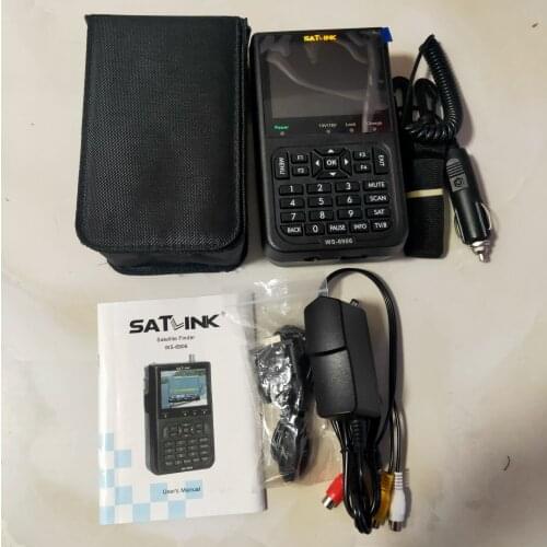 Satlink Meter WS-6906 3.5" LCD Display FTA Digital Satellite Meter Satellite Finder Satfinder WS 6906 Satlink Ws6906
