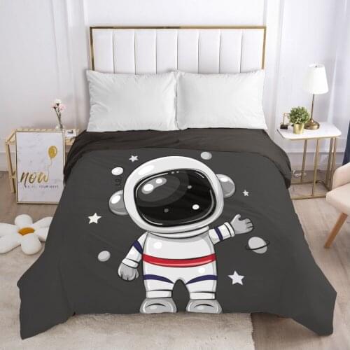 Cartoon Childrens Duvet cover Quilt/Blanket/Comfortable Case Bedding for kids baby boy girls 140x200 for Home Car astronaut