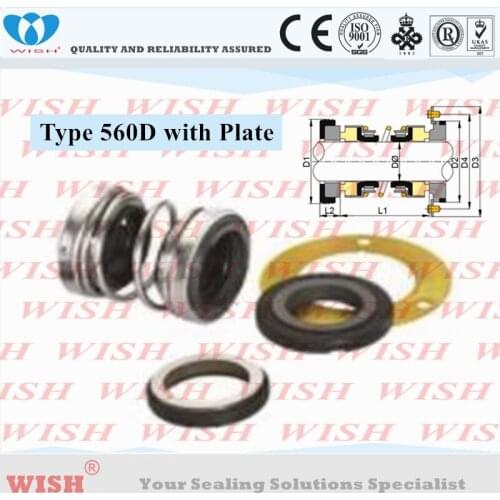 EBARA PUMPS double mechanical seals material replacement Vulcan 260B, USSEAL VGM562 WITH PLATE,VULCANIZED SEAT