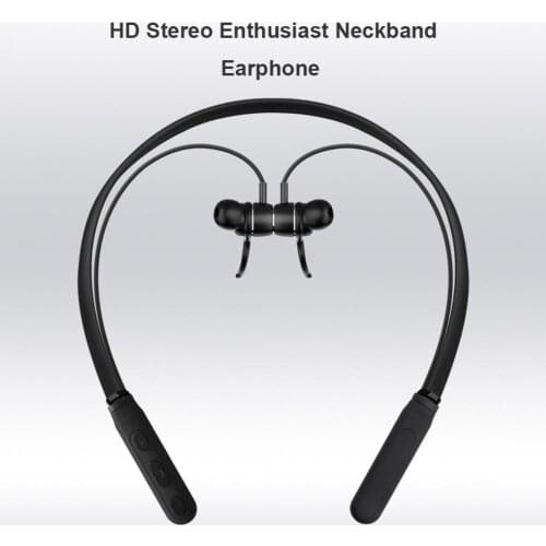 H01 Bluetooth 5.0 Earphone Magnetic Wireless Portable Sports Neck Headphones Sports Fitness Gaming Headset With Microphone