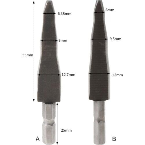 Copper Pipe Swaging Tool Cross Screwdriver Drill Bit Aluminum Tube Expander Accessory for Home G8TB
