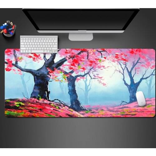 Seasons Trees Red Trees Forest Mouse Pad High Quality Washable PC Game Mouse Pad Computer Keyboard Pad Hot Gaming Mousepad