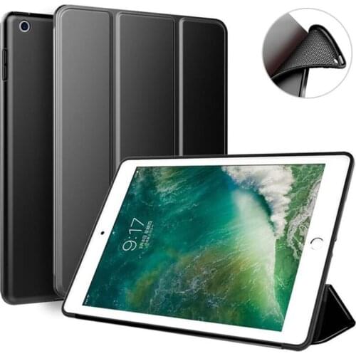 SUREHIN Nice cover for apple iPad air 2 1 2017 9.7 case silicone soft protect smart leather skin for iPad 2018 9.7 case cover
