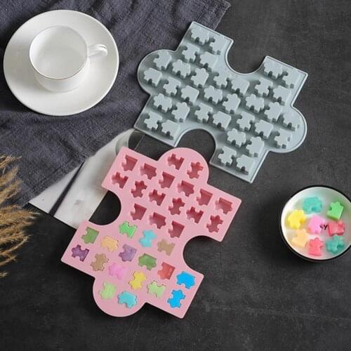 Mold Reusable Food-grade Silicone DIY Jigsaw Chocolate Mold for Kitchen Chocolate Mold