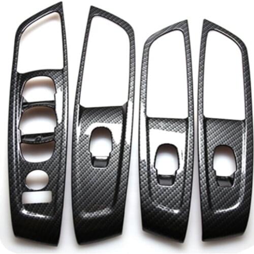 Car Door Glass Window Switch Lift Panel Trim Cover For Renault Koleos for Samsung QM6 LHD 2017 2018 2019 Car-Styling Accessories