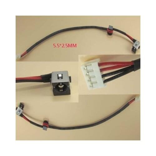 WZSM New DC Power Jack Connector charging Socket with cable for Lenovo G470 G475 Y470 Y471 G570 G575 G580