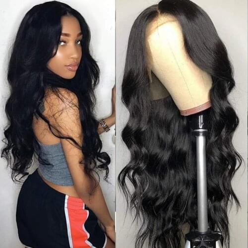 Womens Wavy Silk Top Human Hair Wig 5x5 Skin Base Closure Wig Malaysian Remy Hair Lace Front Wig Free Part with Baby Hair