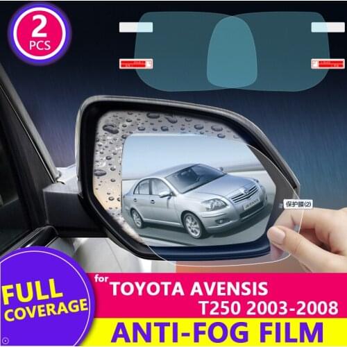 Full Cover Anti Fog Rainproof Film for Toyota Avensis T250 T25 2003~2008 Car Rearview Mirror Protective Film Accessories 2007
