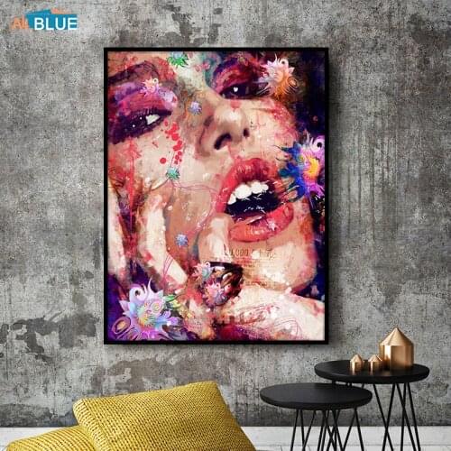 Scandinavian Style Portrait Posters And Prints Woman Canvas Painting Modern Abstract Art Wall Decorative Picture For Living Room