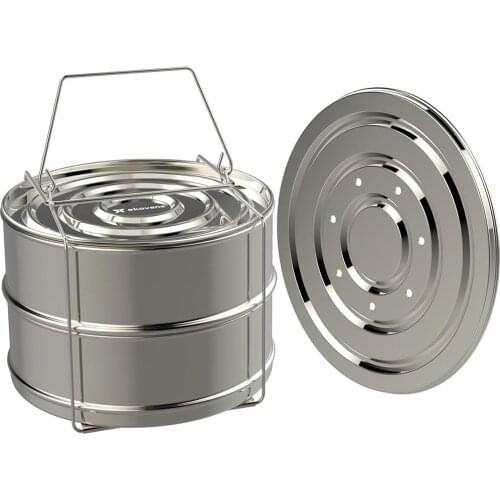 Pressure Cooker Steamer Double Stackable Steamer Pot Accessories Pressure Cooker Steamer #CO