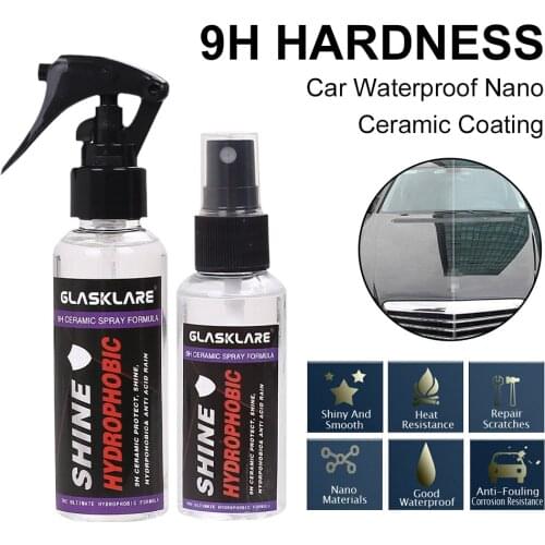 GLASKLARE 50/100ML Upgrad Auto Ceramic Glass Coat Super Hydrophobic Car Liquid Paint Anti-Corrosion Durable Coating Dropshipping