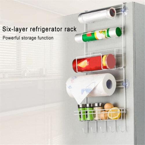 Refrigerator Rack Side Shelf Sidewall Holder Multifunctional Kitchen Supplies Organizer Household Multi-layer Fridge Storage