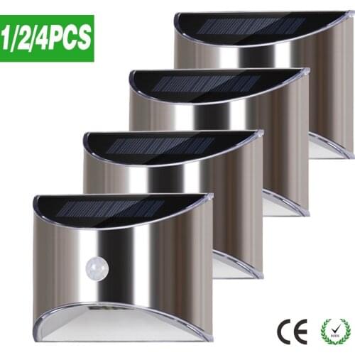 LED Solar Light Outdoor Waterproof Solar Wall Lamp PIR Motion Sensor Wall Light Porch Courtyard Balcony Stair Fence Wall Lamp