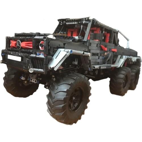 Technology building block RC 6x6 off road vehicle moc-27039 assembly gear engine childrens puzzle small particle toy gift model